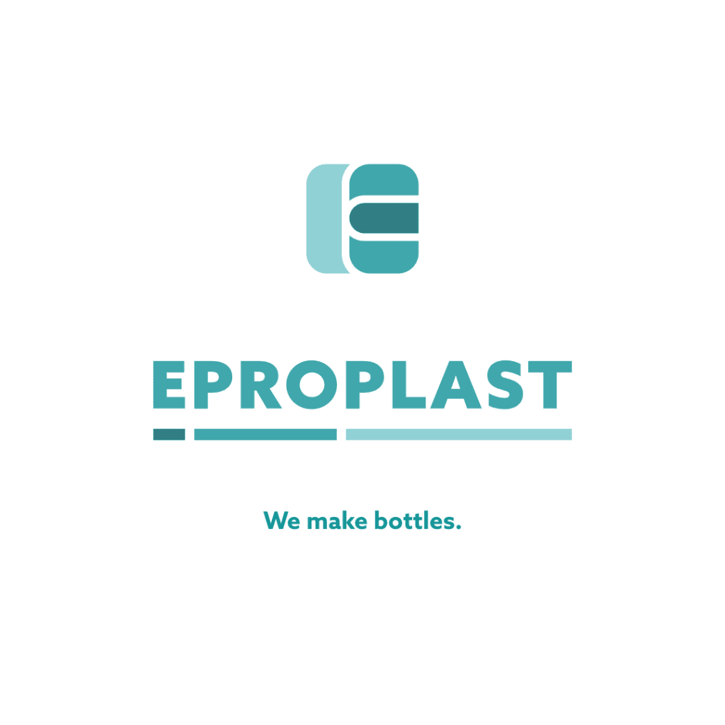 EPROPLAST Wortmarke und Bildmarke mit Slogan