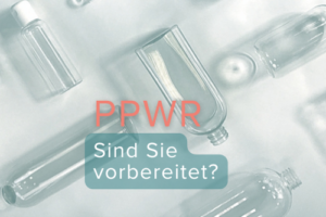 PET bottles illustrated on the subject of the PPWR, the EU packaging regulation