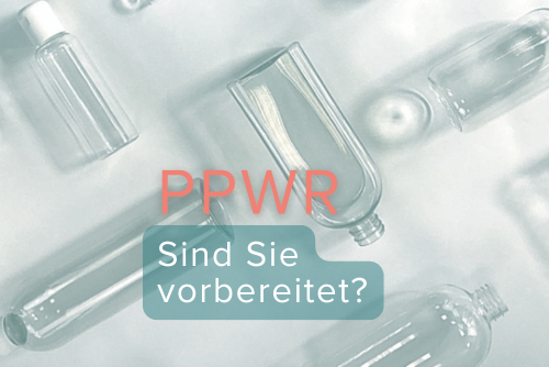 PET-Flaschen abgebildet zum Thema der PPWR, der EU-Verpackungsverordnung